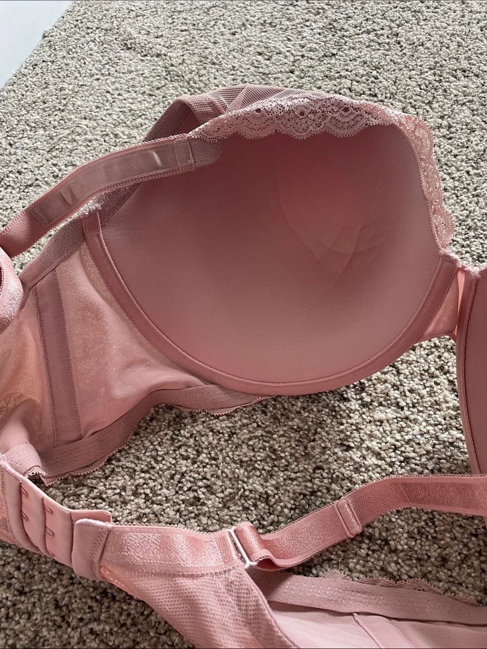 torrid Mauve Lace-Trim Push Up Bra 42G